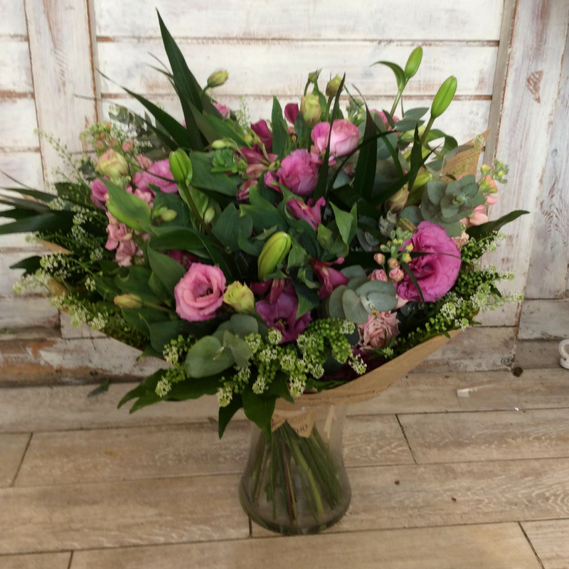 זר ורוד לילי וליזי