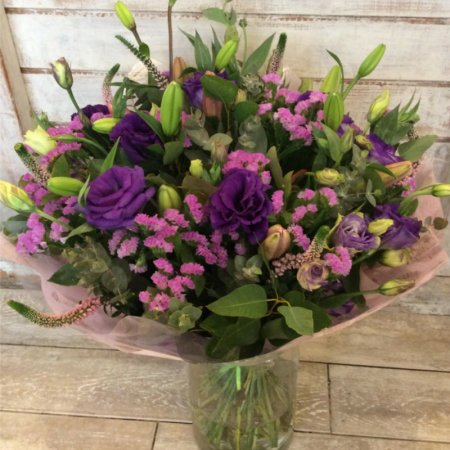 זר סגול ורוד מעורב