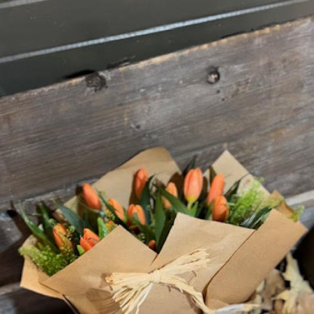 זר חורפי טוליפים כתום