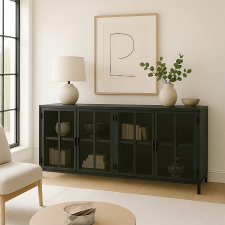 ויטרינה דובאי נמוכה 100 | שחור