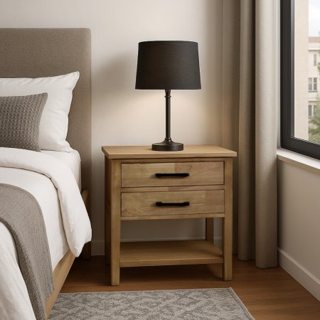 שידת עץ וינה | 2 מגירות